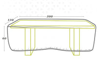 Étui de protection Aktive Tables 200 x 60 x 130 cm (6 Unités)