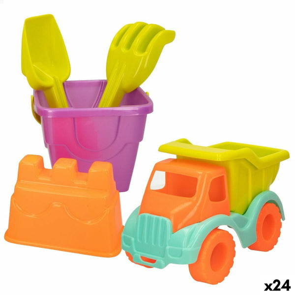 Set de jouets de plage Colorbaby 5 Pièces polypropylène (24 Unités)