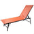 Chaise longue inclinable Aktive Orange 180 x 35 x 49 cm (2 Unités)