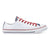 Baskets Casual pour Femme Converse Chuck Taylor Stars Stripes Blanc