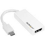 Adaptateur USB C vers HDMI Startech CDP2HD4K60W          Blanc