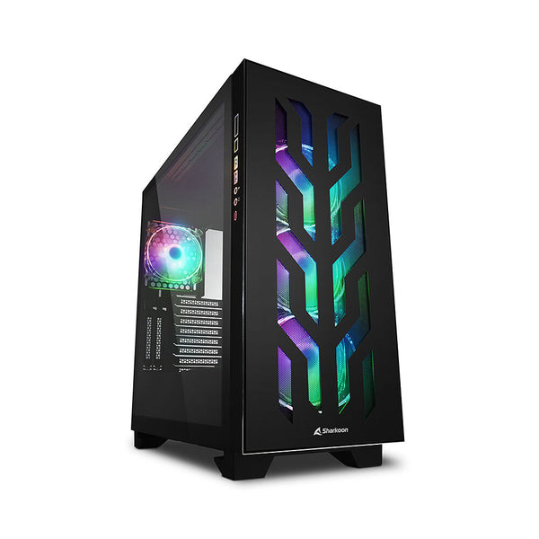 Boîtier ATX semi-tour Sharkoon CA300T Noir RGB