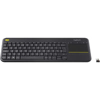 Clavier Logitech K400 Plus Bluetooth Noir Sans fil Touchpad AZERTY TV