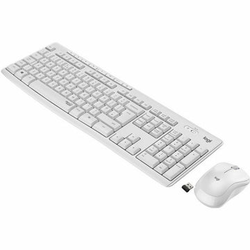 Clavier et souris sans fil Logitech MK295 Blanc AZERTY