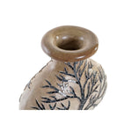 Vase DKD Home Decor Arbre Verre Noir Beige Terre cuite (30 x 15 x 33,5 cm)