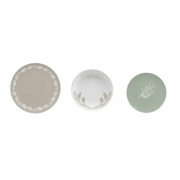 Service de vaisselle DKD Home Decor Porcelaine 18 Pièces (27 x 27 x 3 cm)