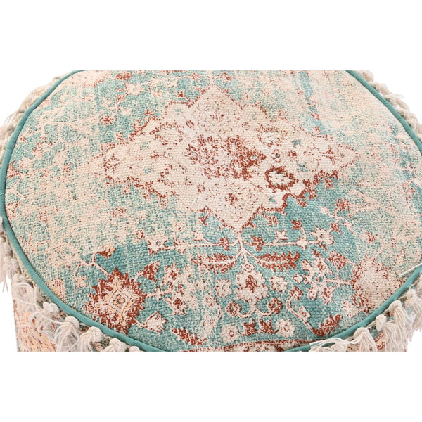 Coussin DKD Home Decor Rond De Sol Coton Arabe Frange (45 x 45 x 35 cm)