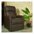 Fauteuil Inclinable Astan Hogar Relax Manuel Chocolat Cuir synthétoqie