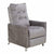 Fauteuil Inclinable Astan Hogar Relax Manuel Gris Velours