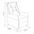 Fauteuil Inclinable Astan Hogar Relax Manuel Gris Velours