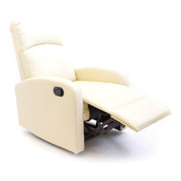 Fauteuil Inclinable Astan Hogar Relax Manuel Crème Cuir synthétoqie