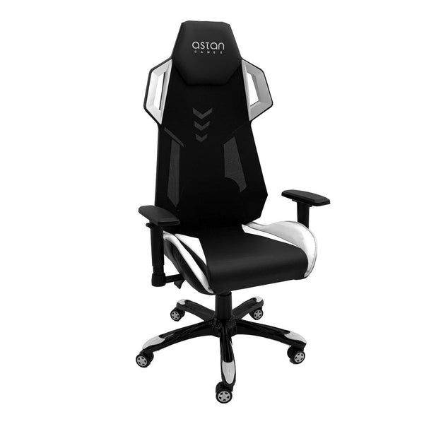 Chaise de jeu Astan Hogar Stream Team Blanc/Noir